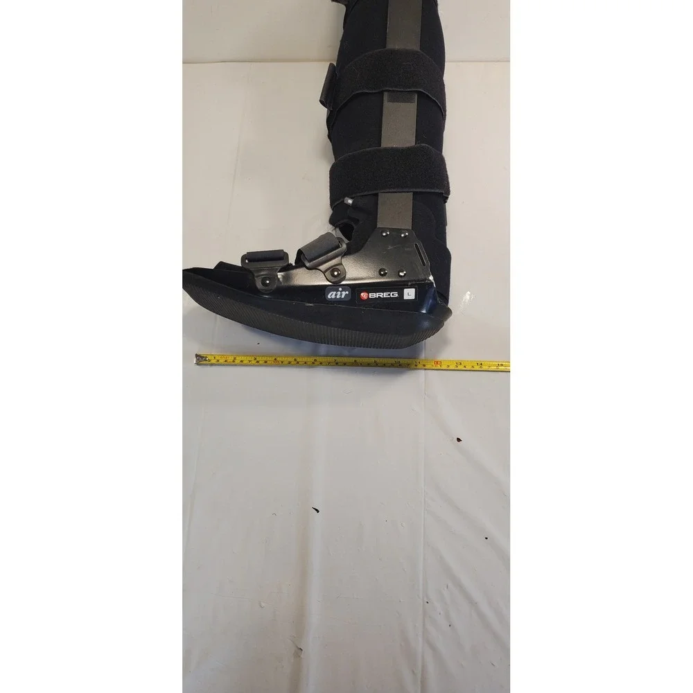 Breg Air Walker Boot Tall Pneumatic Orthopedic Cam Walker Size Large Black
